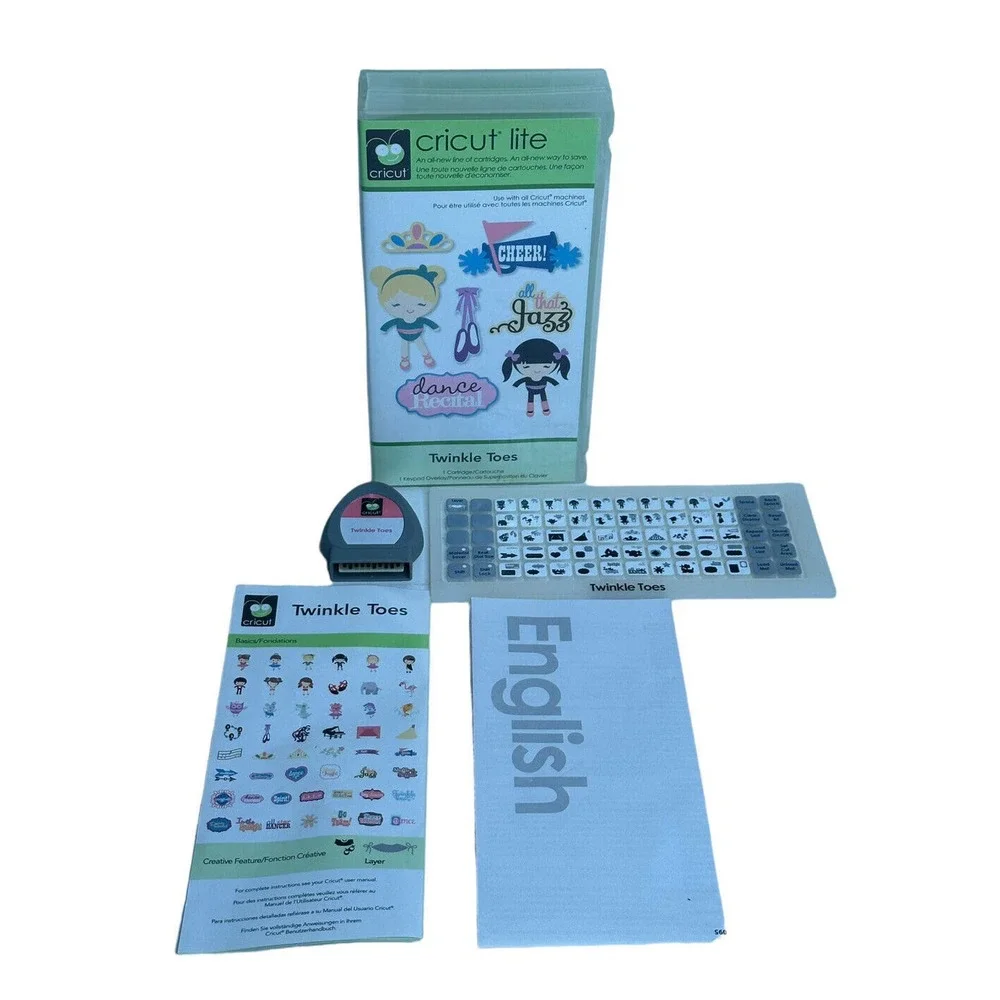 Twinkle Toes Cricut Cartridge Dance Recital Cheer Jazz‎ Ballet Complete In Box